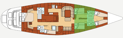 Luxury Sailing Charter - KIA ORA III Cabins